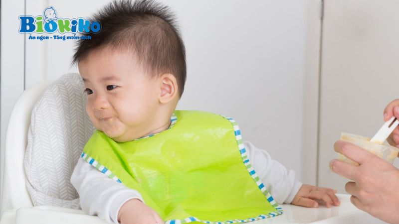 trẻ biếng ăn do ăn dặm quá sớm